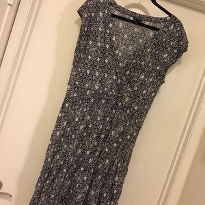 Torrid black and white print dress